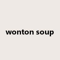 wonton soup是什么意思