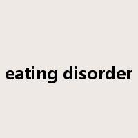 eating disorder是什么意思