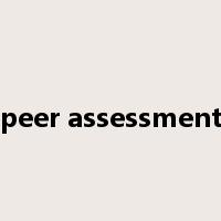 peer assessment是什么意思