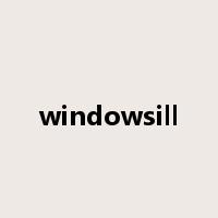 windowsill是什么意思