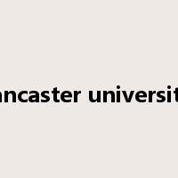 lancaster university是什么意思