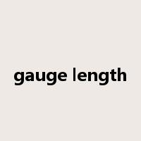 gauge length是什么意思