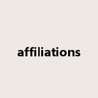 affiliations是什么意思