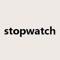 stopwatch是什么意思