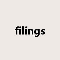 filings是什么意思