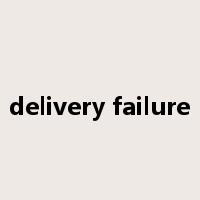 delivery failure是什么意思