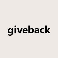 giveback是什么意思