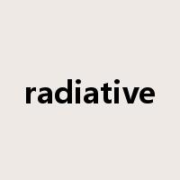 radiative是什么意思