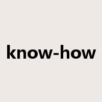 know-how是什么意思