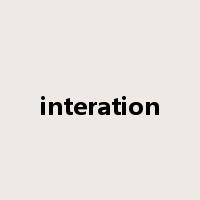 interation是什么意思