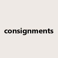 consignments是什么意思