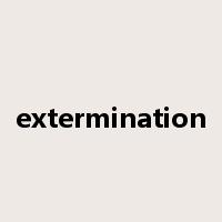 extermination是什么意思