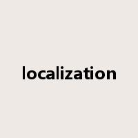 localization是什么意思