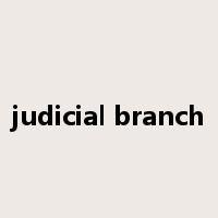 judicial branch是什么意思