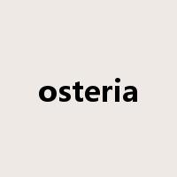 osteria是什么意思