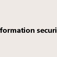 information security是什么意思