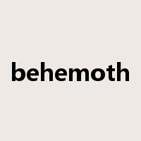 behemoth是什么意思