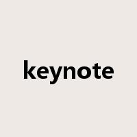 keynote是什么意思