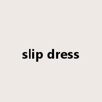 slip dress是什么意思