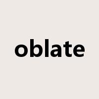 oblate是什么意思
