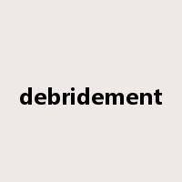 debridement是什么意思