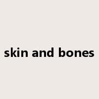 skin and bones是什么意思