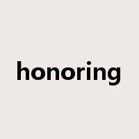 honoring是什么意思