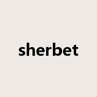 sherbet是什么意思