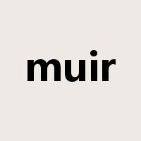muir是什么意思