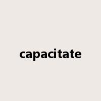 capacitate是什么意思