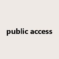 public access是什么意思