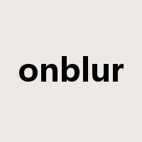 onblur是什么意思