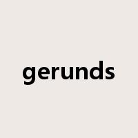 gerunds是什么意思