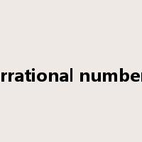 irrational number是什么意思