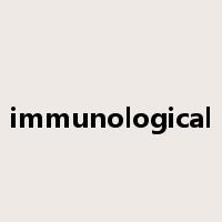 immunological是什么意思
