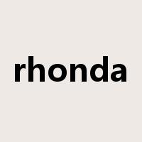 rhonda是什么意思