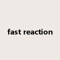 fast reaction是什么意思