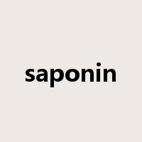 saponin是什么意思