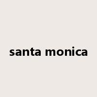 santa monica是什么意思