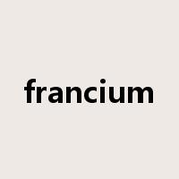 francium是什么意思