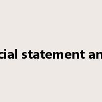 financial statement analysis是什么意思