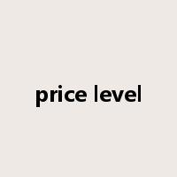 price level是什么意思