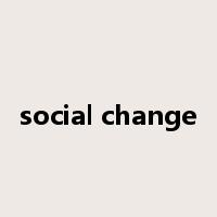 social change是什么意思
