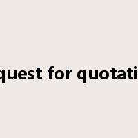 request for quotation是什么意思