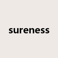sureness是什么意思