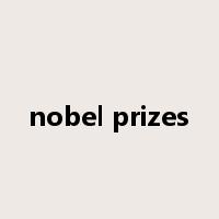 nobel prizes是什么意思