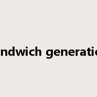 sandwich generation是什么意思