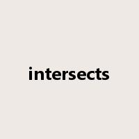 intersects是什么意思