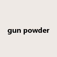 gun powder是什么意思