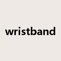 wristband是什么意思